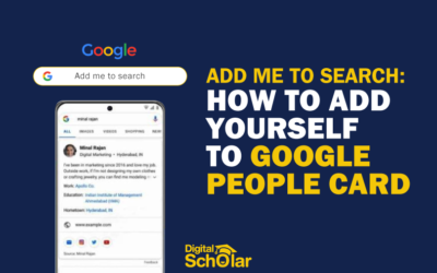 Add Me To Search: How To Add Yourself To Google People Card
